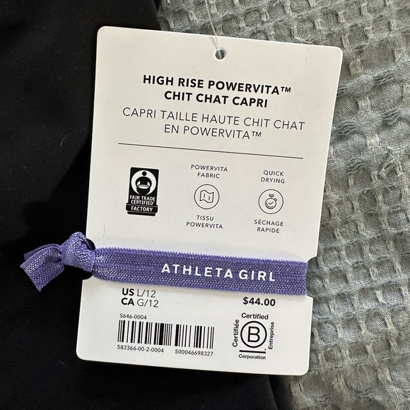 NWT Athleta Girl Chit Chat Capri Pant—multiple available - Picture 3 of 4